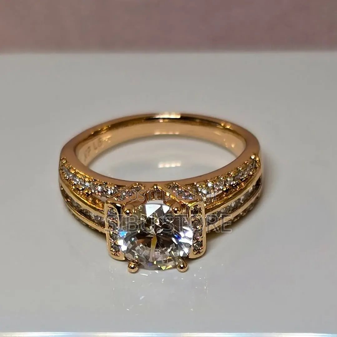 Lady Engagement Gold Ring