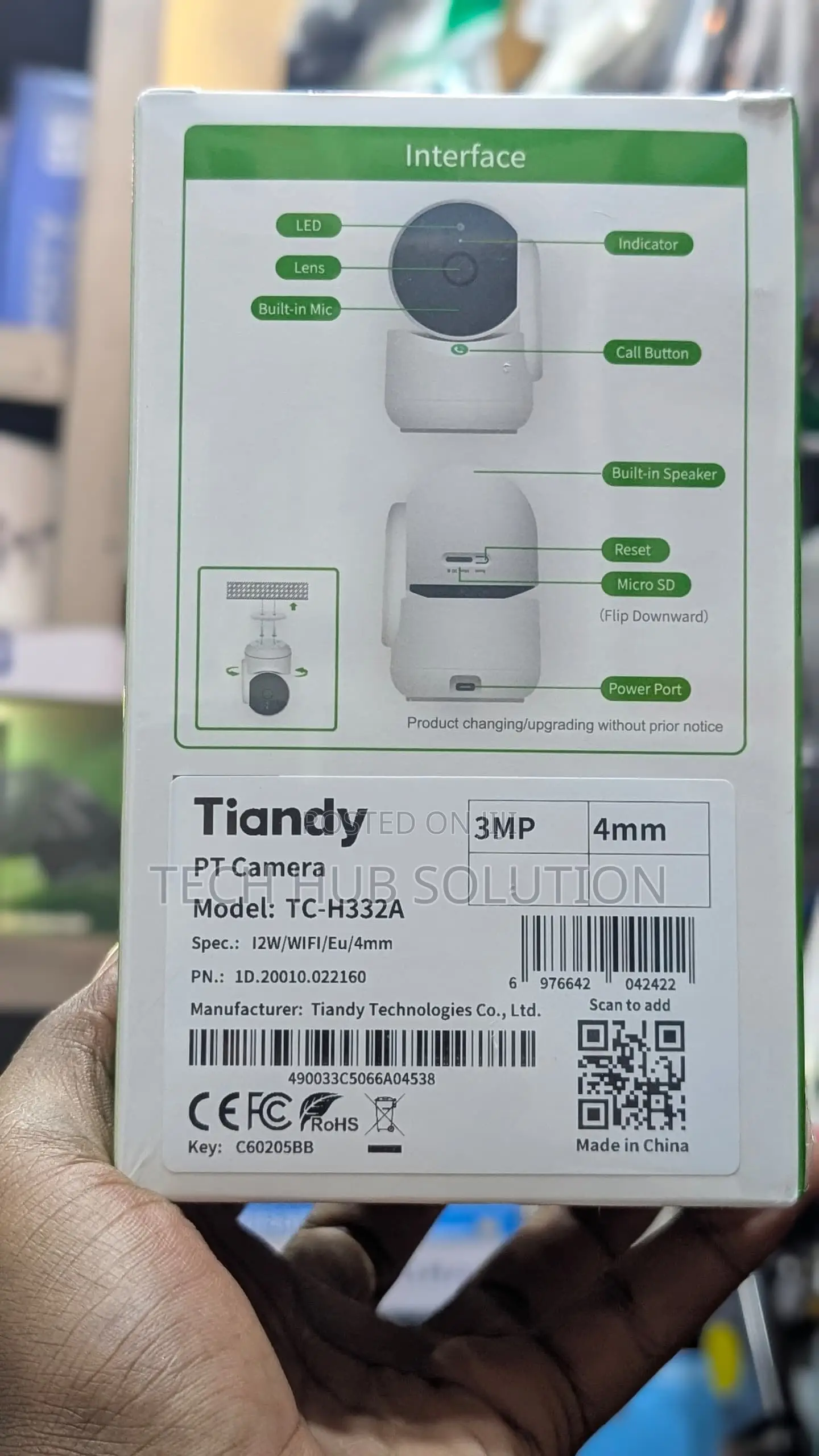 Tiandy Indoor Smart Security Camera