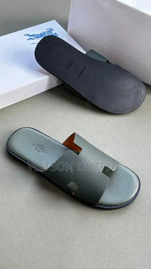 Men's Leather Open Shoes or Sandals or Open Footwears Hermes Branded