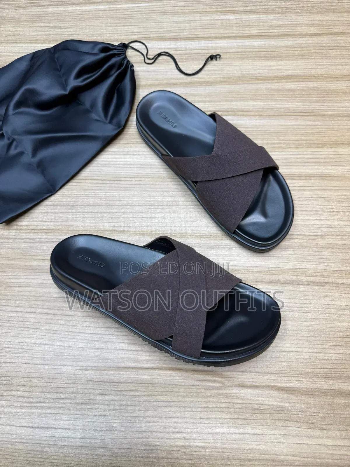 Men's Leather Open Shoes or Sandals or Open Footwears Hermes Branded