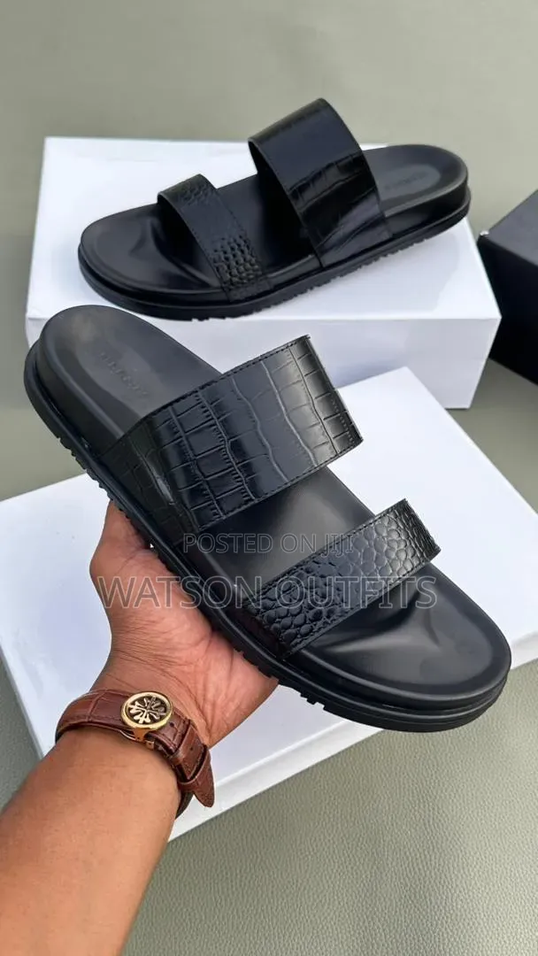 Men's Leather Open Shoes or Sandals or Open Footwears Hermes Branded