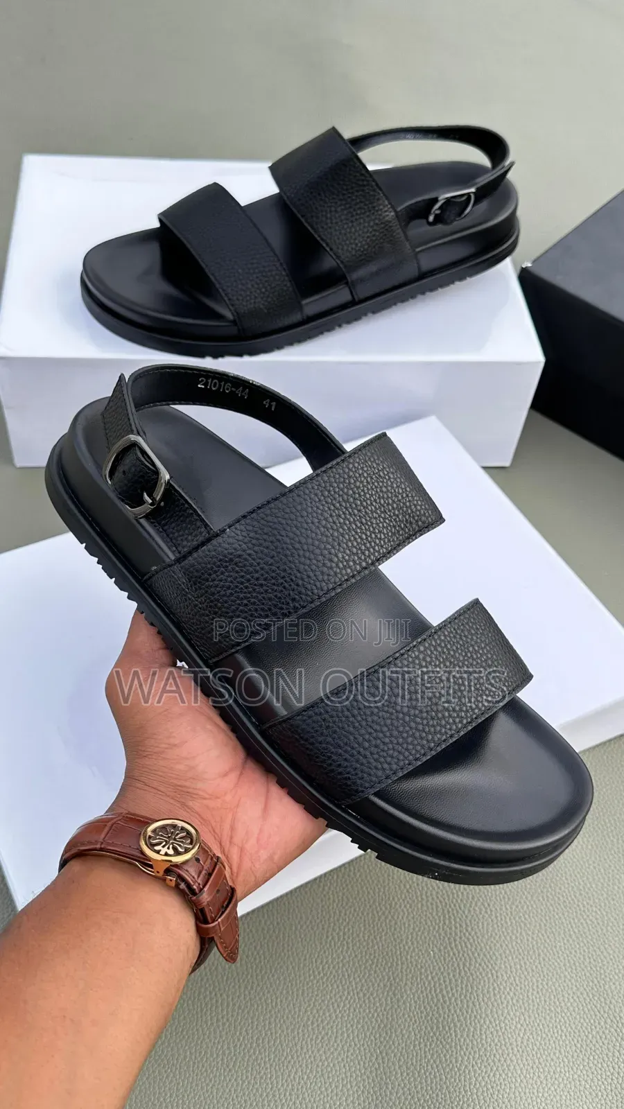 Men's Leather Open Shoes or Sandals or Open Footwears Hermes Branded
