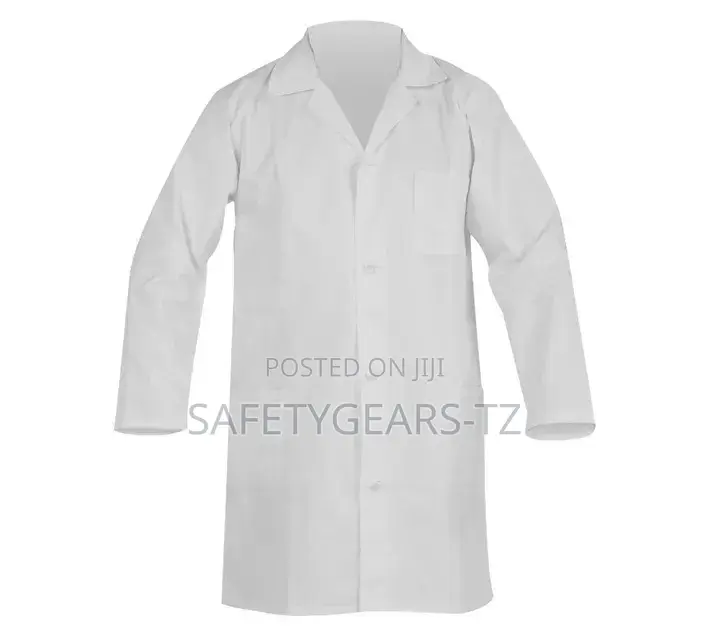 White Polyester Dust Coat