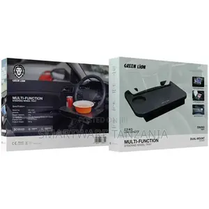 Green Lion Multi-function Steering Wheel Tray - Black
