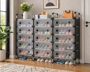 *#6-layers Tripple Row Design Shoe Rack* Dimensions:120*28*110cm *