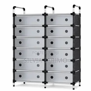 *#7-layers Double Row Design Shoe Rack* Dimensions:81*28*128cm *