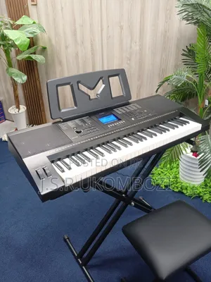 Electronic Keyboard With Chairs Stand