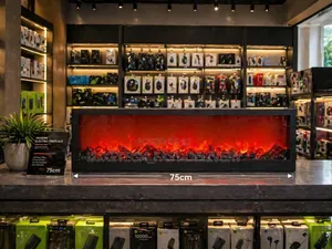 Modern Decorative Led Electric Fireplace 75cm