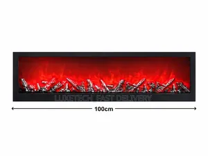 100cm Linear Led Electric Fireplace for Home/Office Decoration