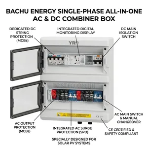 Single-Phase All-in-One Ac Dc Combiner Box for Solar Pv Systems