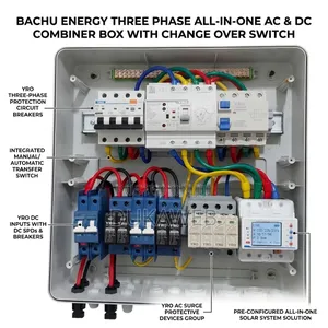 Three-Phase All-in-One Ac Dc Combiner Box With Changeover Switch