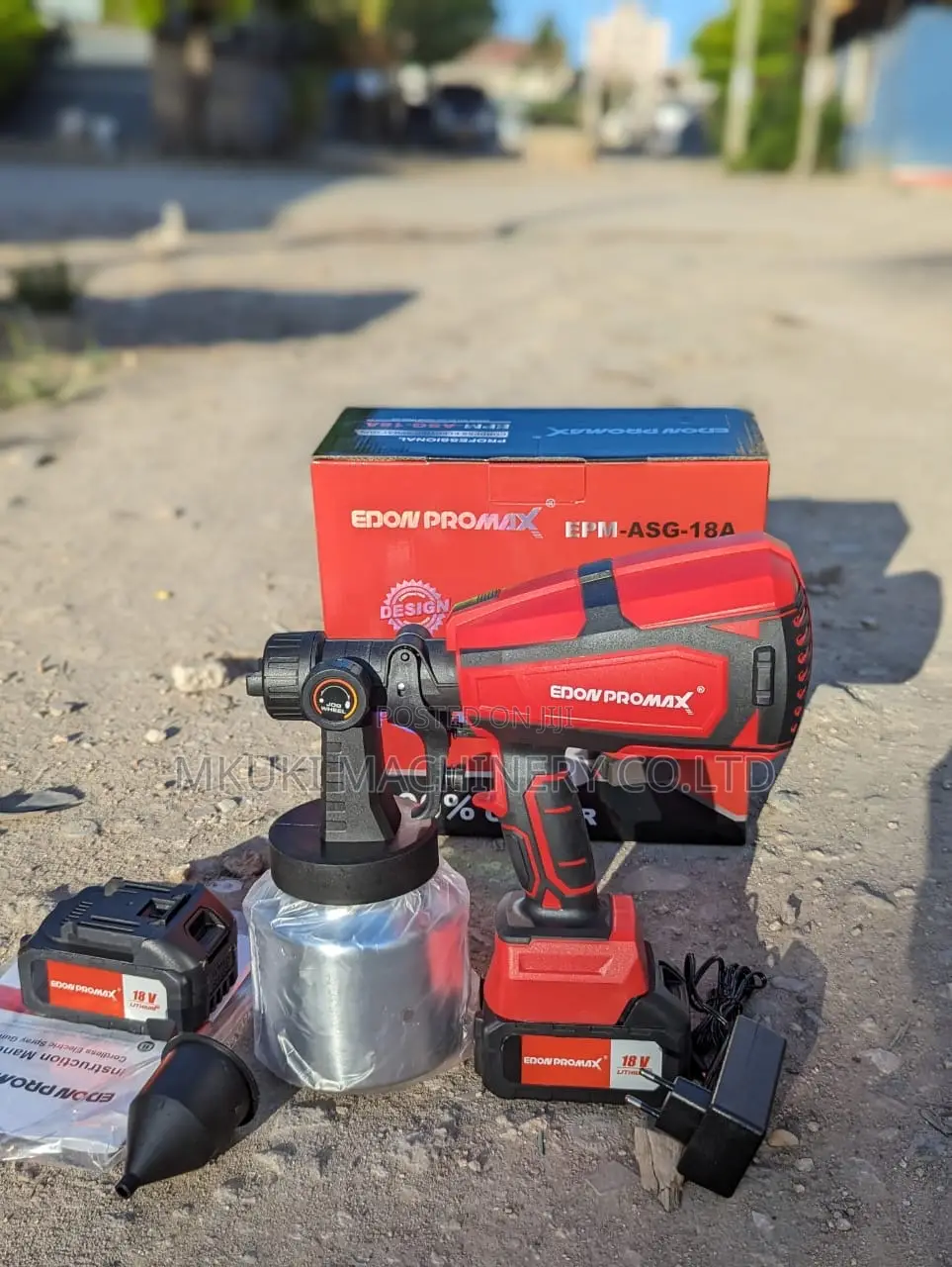 Cordless Paint Sprayer With Two Battries