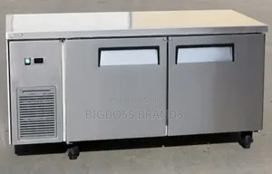 Counter 210 Liters Fridge 2 Stainless Steel Doors