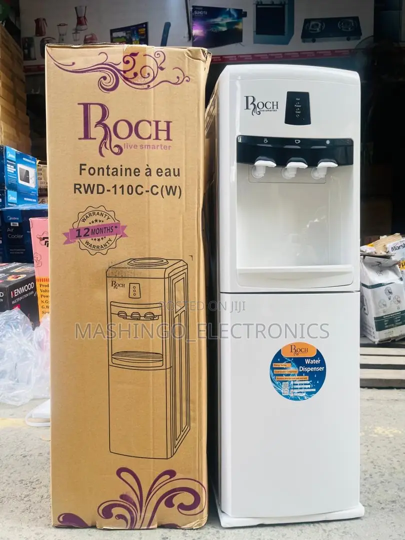 Roch Water Dispenser With Fridge || RWD-110c-C(W) || 3 Taps