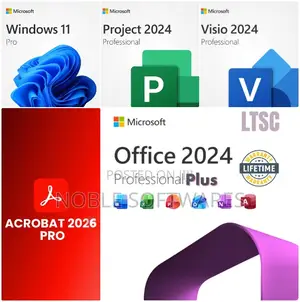 Windows 11 Pro + Microsoft Office 2024 Complete + Acrobat Pro 2026