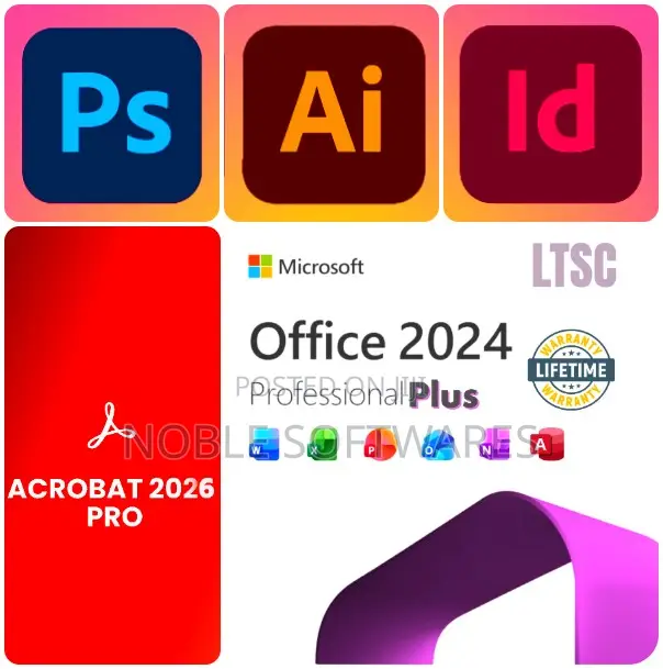 Microsoft Office 2024 Updated + Adobe Design Package 2026