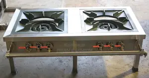 Commercial Double Burner Gas Stove