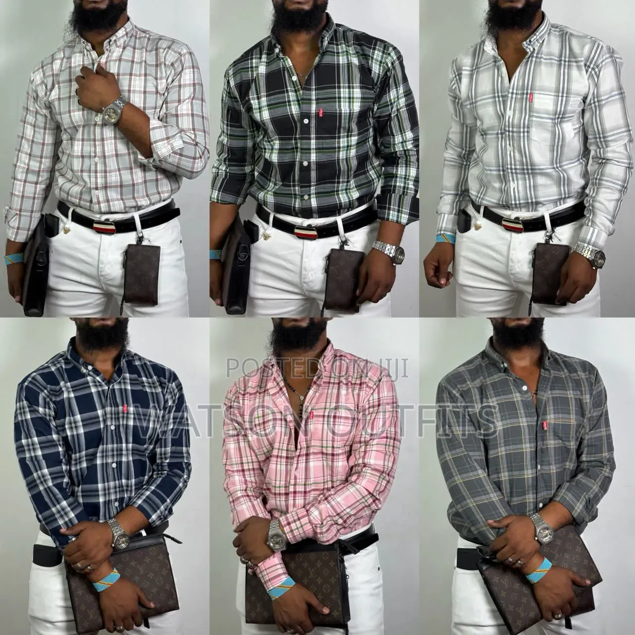 Mashati or Shati Za Kiume or Men's New Shirts Materials Original