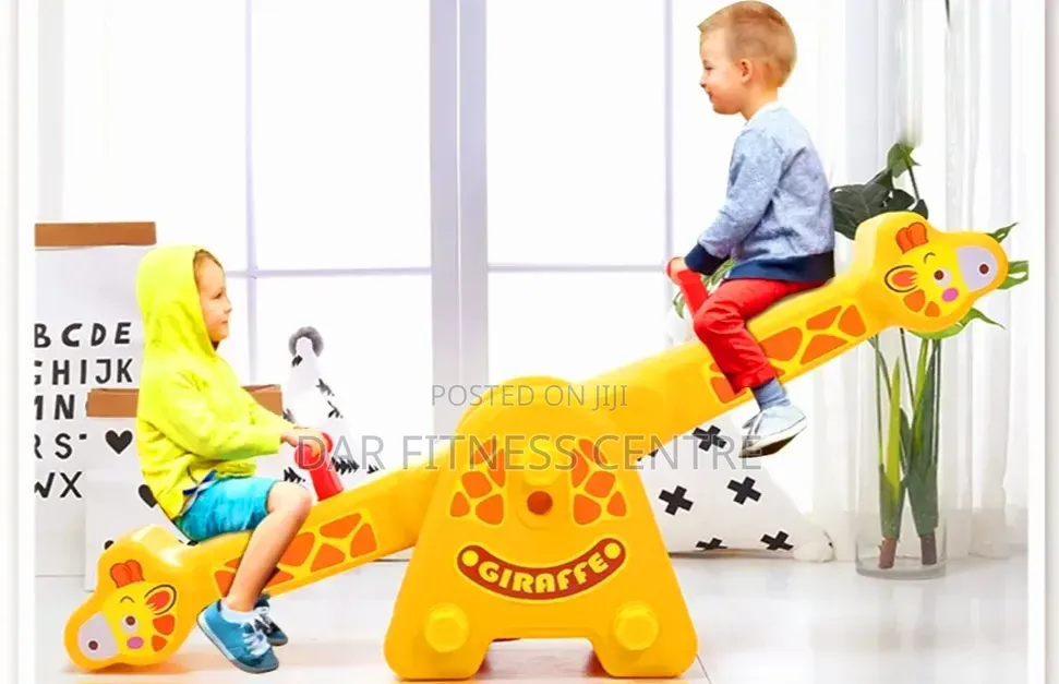 Giraffe Kid See Saw