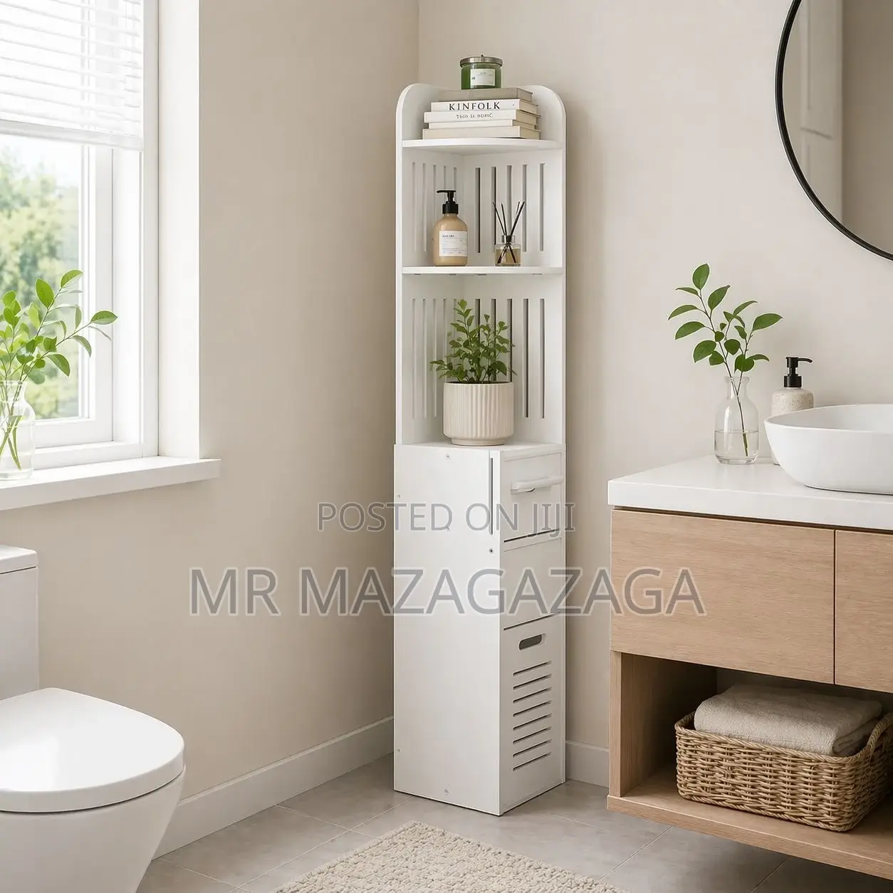 Tower Storage Cabinet Dimensions: 20×20×120cm