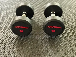 Rubber Dumbbell 10kg Pair