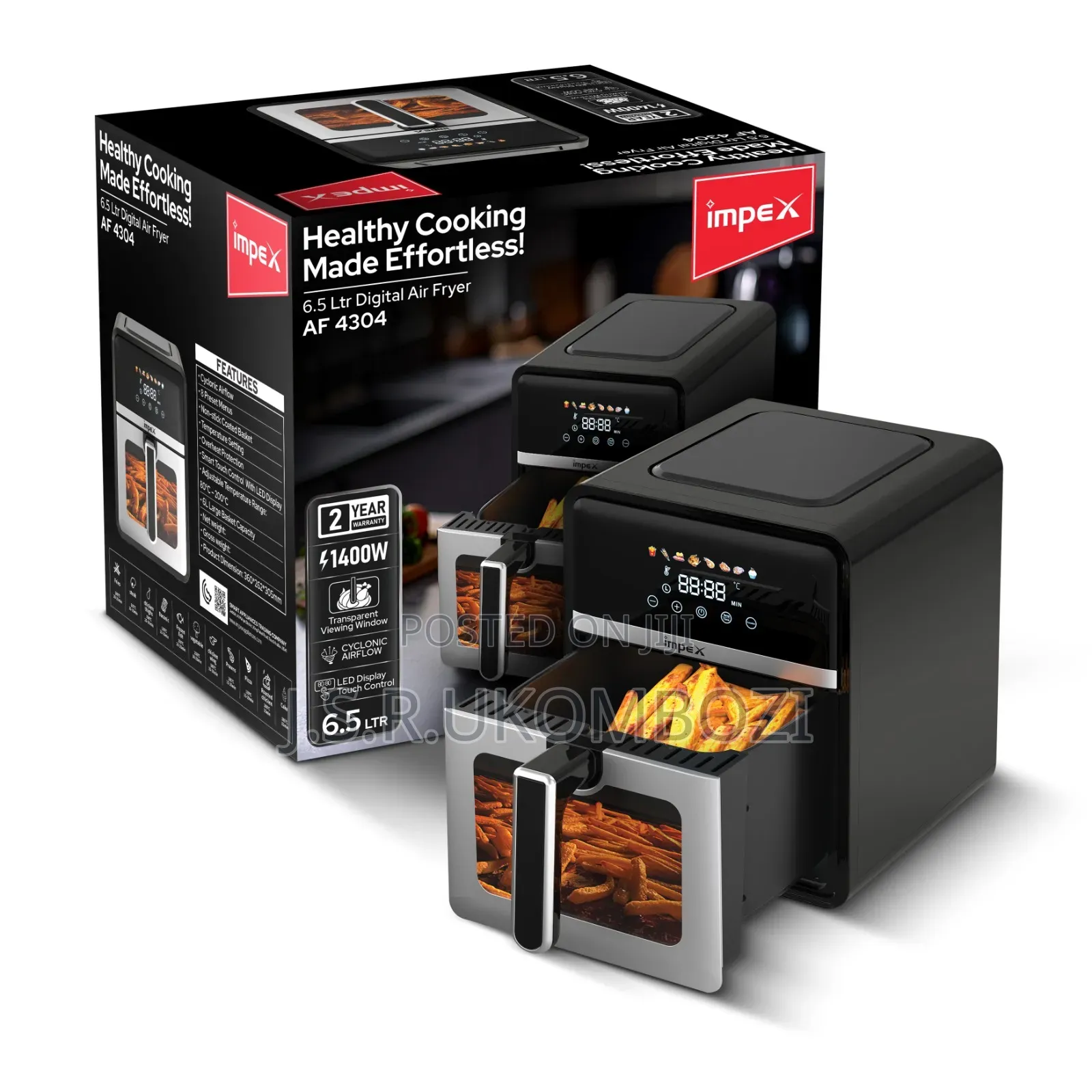 Impex Airfyer Digital Liter 6.5