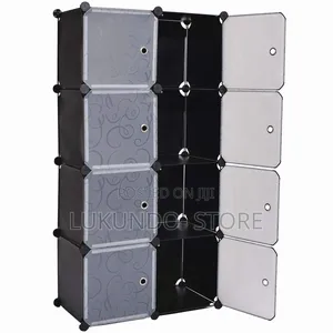 Kabati La Plastic Milango 2 Simple Wardrobe