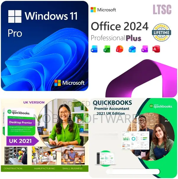 Windows 11 Pro + Microsoft Office 2024 + Quickbooks 2021 Uk