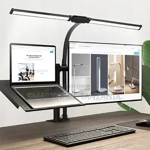 Dual Head Led Desk Lamp Clamp Monitor Laptop Office Lighting