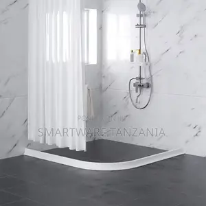 Silicone Water Stopper With Glue, Water Dam Barrier Strip for Shower