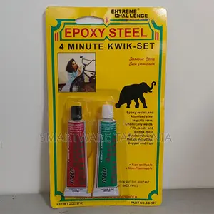 Epoxy Steel 4 Minute Kwik-set Speed Hardener Resin Glue