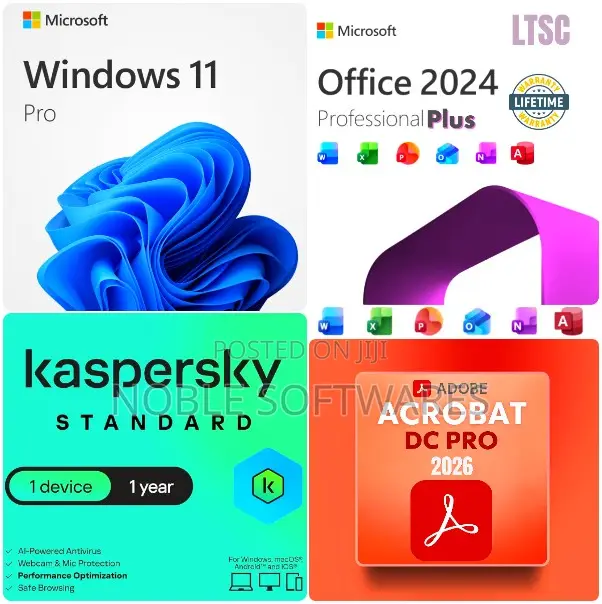 Windows 11 Pro 2026 + Microsoft Office 2024 + Kaspersky Standard 2026