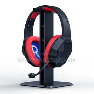 Gaming Headset Stand Desk Holder Black Red Gamer Headphones