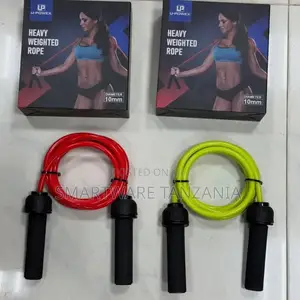 U-powex Heavy Weighted Jump Rope 10mm Diameter Red Yellow