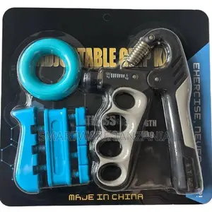 Adjustable Grip Kit 3 Piece Hand Gripper Ring Finger Blue