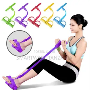 Sit Up Pull Rope Elastic Foot Pedal Band 5 Colors Women Men