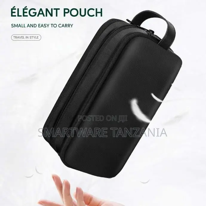 Green Lion Elegant Pouch - Dark Gray Travel In Style