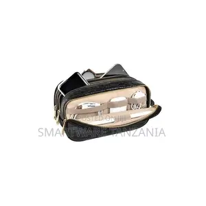 Green Lion Lucid Clutch Bag - Black Pu Leather Multi-compartment