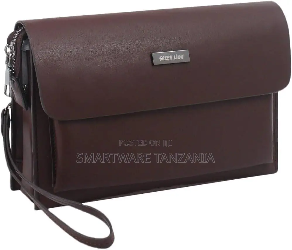Green Lion Mara Clutch Bag - Brown Travel-friendly Organizer
