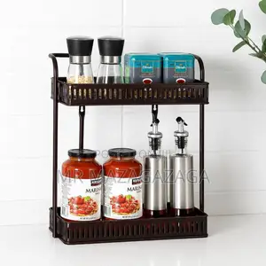 2-Tier Stainless Steel Kitchen/Bathroom Organizer*