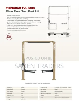 Two Post Lift Tvl340s