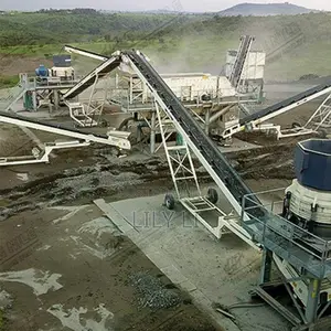 Cone Crusher/Screening Machine Combined Rock Crushing Production Line