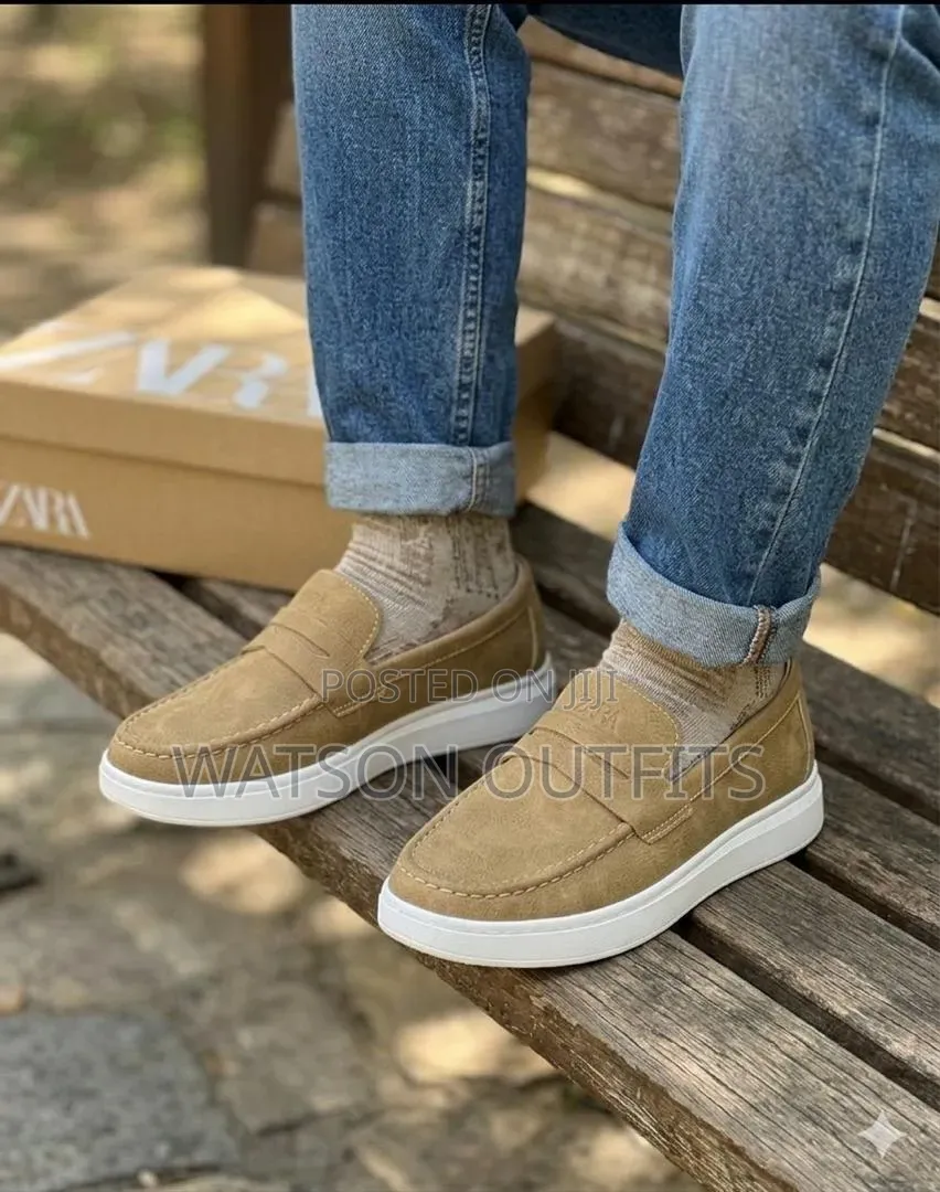Men's New and Original Leather Shoes Classic and Simpo Zara Branded