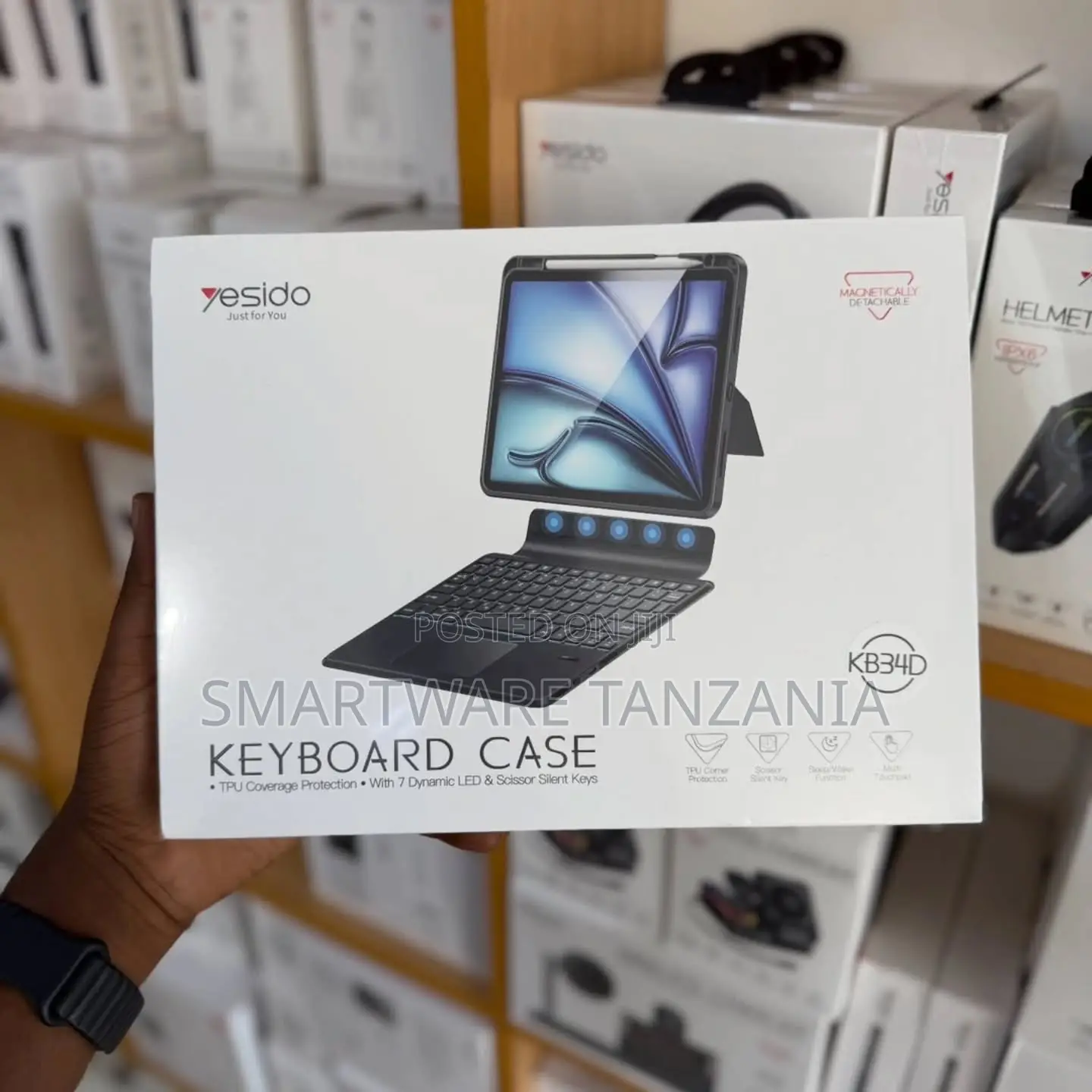 Yesido Kb34d Wireless Keyboard Case With Led And Smart Protection