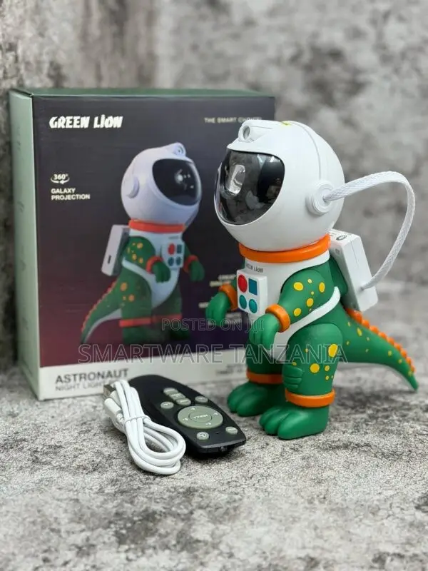 Green Lion Astronaut Projector Lamp With Remote And Usb Cable