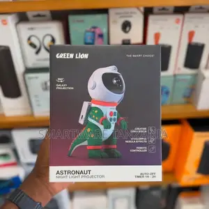 Green Lion Astronaut Galaxy Light Projector With Color Effects