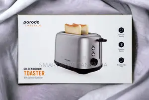 Porodo Lifestyle Golden Brown Toaster With Defrost Function