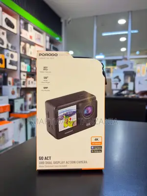 Porodo Go Act Uhd Dual Display Action Camera Wide Angle Waterproof