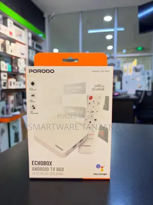 Porodo Echobox Android Tv Box Ultra Hd Streaming Google Assistant