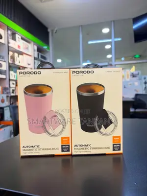 Porodo Automatic Magnetic Stirring Mug 400ml Smart Mixer Cup